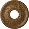 Ekena Millwork Palmetto Ceiling Medallion (Canopies up to 4 7/8"), 12 1/8"OD x 3 1/2"ID x 1"P, Smokey Topaz Crackle CM12PMSTC - alternate 1